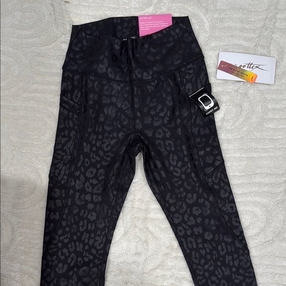 Nordstrom Pants - Black Leopard Print Leggings